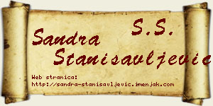 Sandra Stanisavljević vizit kartica